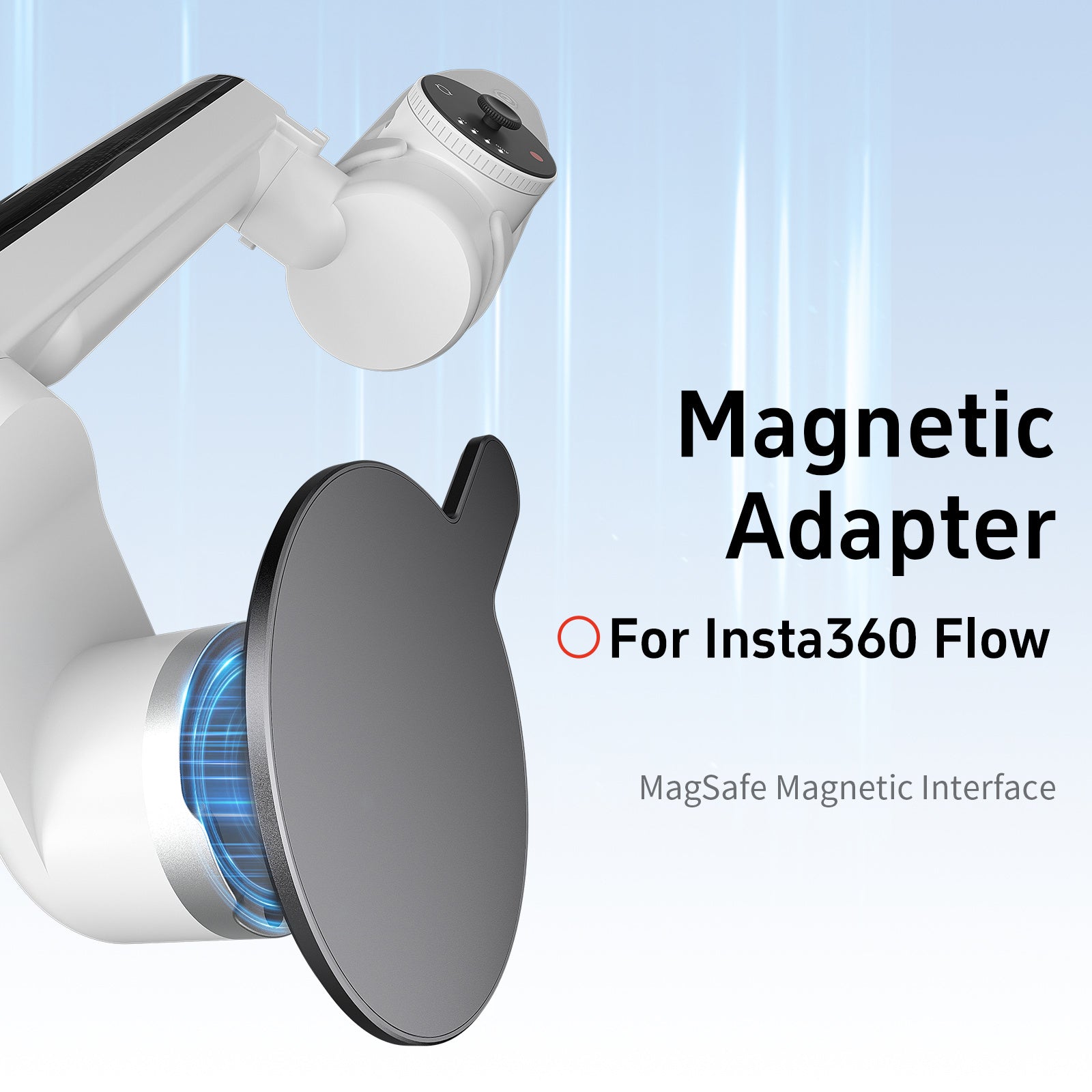 AMAGISN For Insta360 Flow Gimbal Stabilizer Aluminum Alloy Magnetic Adapter AMAGISN For Insta360 Flow Gimbal Stabilizer Aluminum Alloy Magnetic Adapter